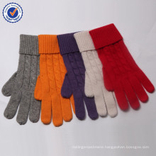 2015 New Design wool and cashmere knitting glove MRST04 knitting glove wholesale blended glove